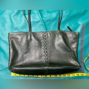 Latico green leather tote bag